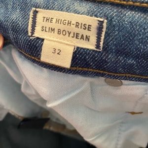 Madewell High Rise Slim Boyjean, size 32